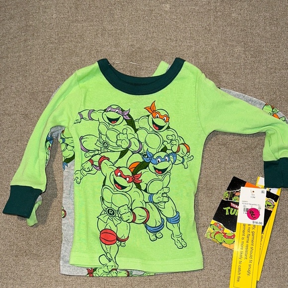 Teenage Mutant Ninja Turtles Other - Teenage Mutant Ninja Turtles Green Long Sleeve Tee 2pack